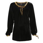 شومیز مخمل کبریتی چپ و راستی